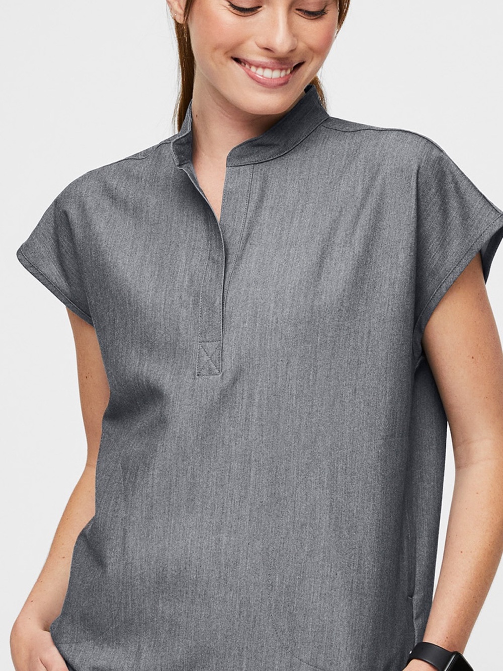 Women’s Figs Rafaela Scrub Top - Graphite - Picture 4 of 4